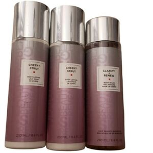 European Wax Center Clarify Renew Body Wash and Nourish Soothe Lotion 3 Pcs Set